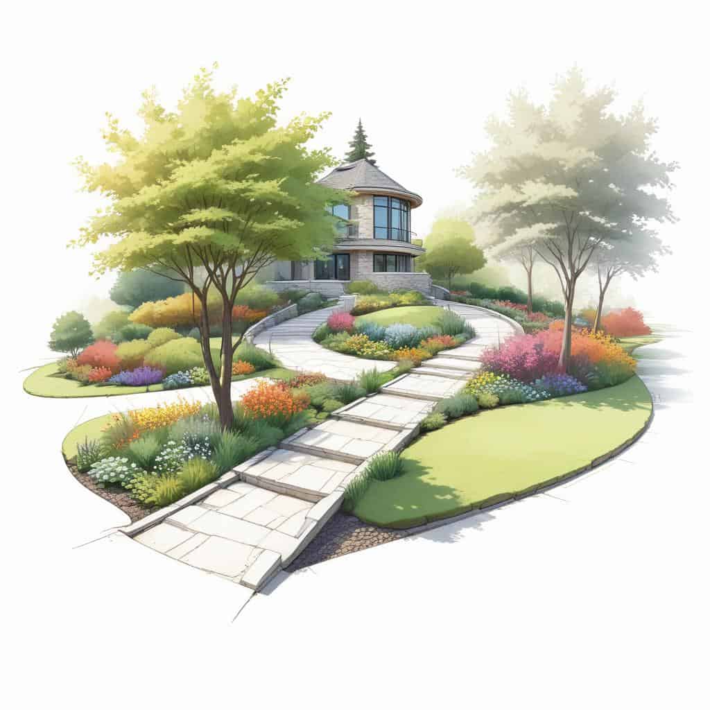 Conception de jardin paysager